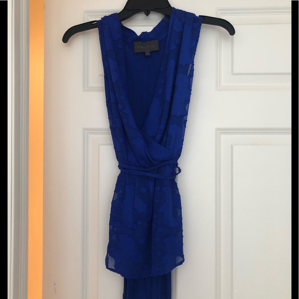 Anthropologie cobalt blue tank